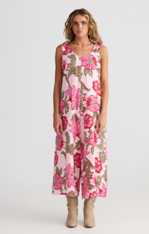 TA25243-2 Temple jump suit pink ibiza talisman princess bazaar