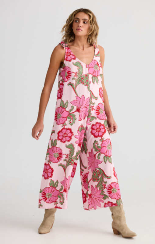 TA25243-2 Temple jump suit pink ibiza talisman princess bazaar
