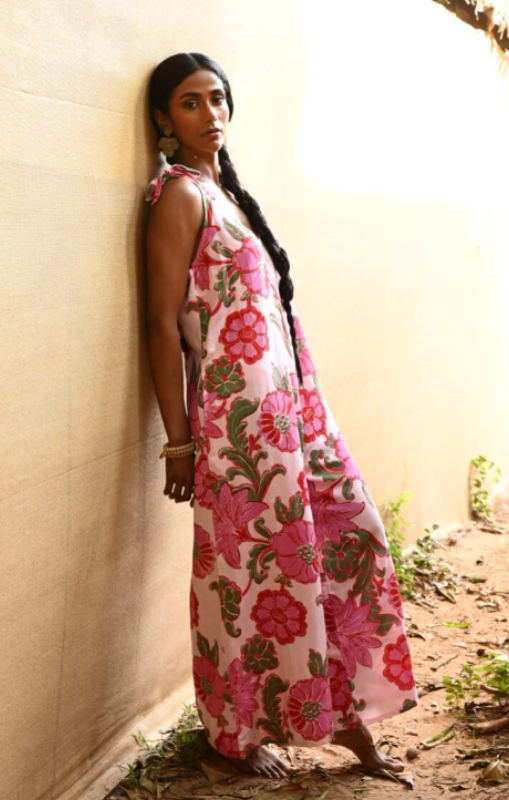 TA25243-2 Temple jump suit pink ibiza talisman princess bazaar