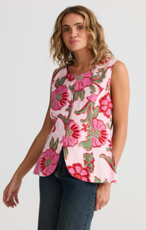 TA25254-1 Chester waist coat pink ibiza talisman princess bazaar