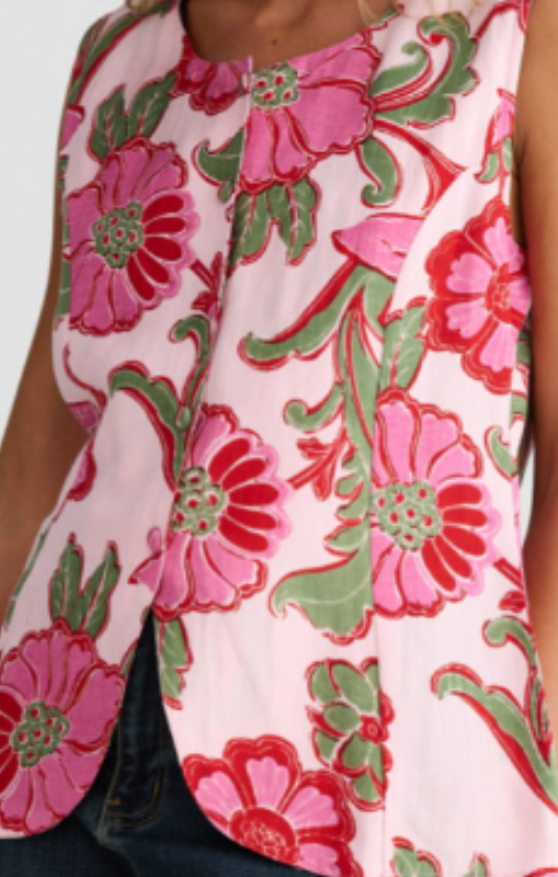 TA25254-1 Chester waist coat pink ibiza talisman princess bazaar