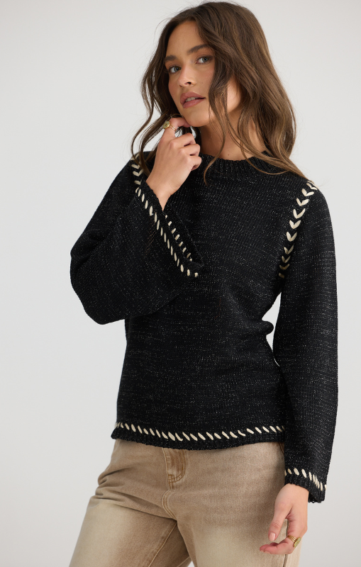 Talisman-DaintreeKnit-BlackMetallic-TA25143-1princessbazaar1