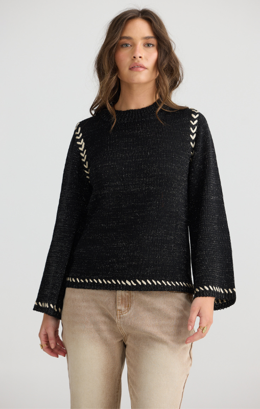 Talisman-DaintreeKnit-BlackMetallic-TA25143-1princessbazaar1