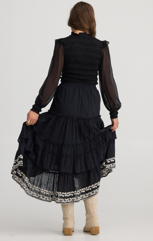 Talisman-SassySkirt-BlackWOffWhite-TA25062-3princessbazaar1