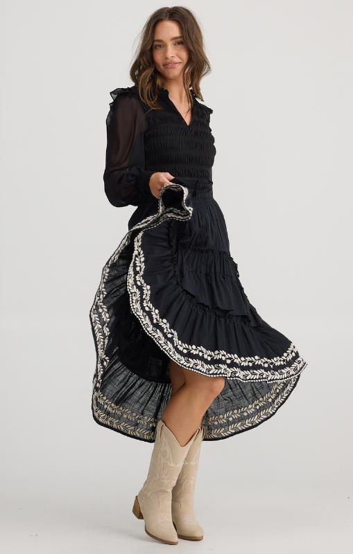 Talisman-SassySkirt-BlackWOffWhite-TA25062-3princessbazaar1