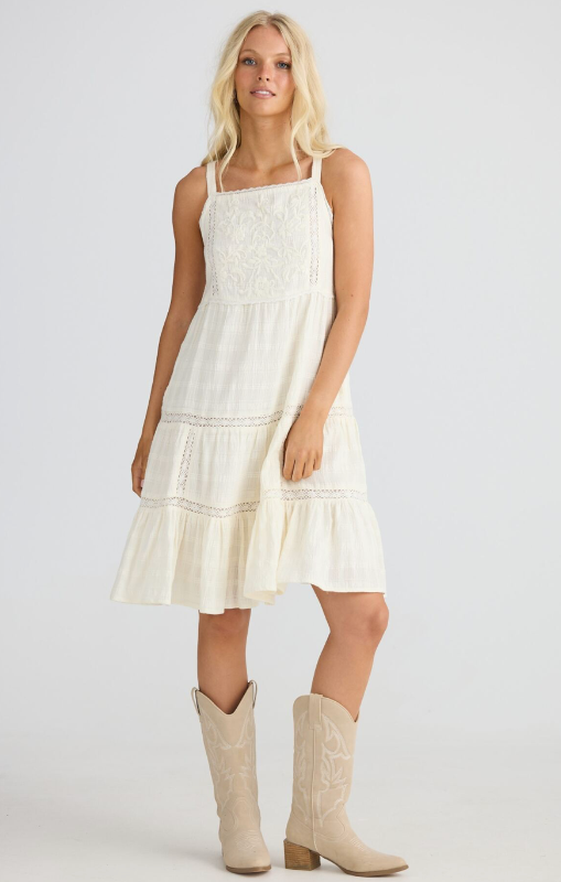 Talisman Aurora mini dress off white TA25355-1 princess bazaar