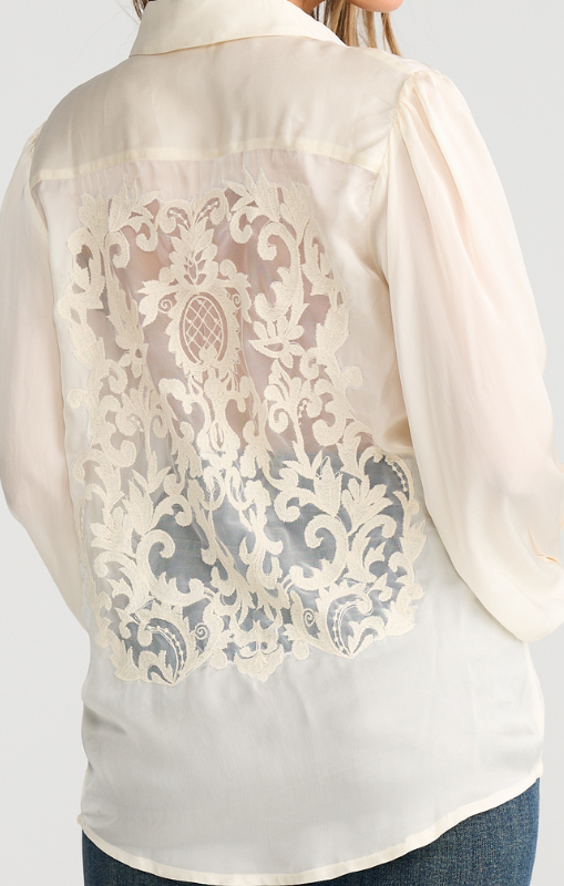Talisman - Indira Shirt - Ivory - TA26152-1 princess bazaar