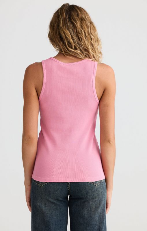 Talisman ace of hearts ribbed tank pink wash TA25311-1 princess bazaar