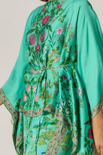 Tatiana poncho green ruby yaya princess bazaar