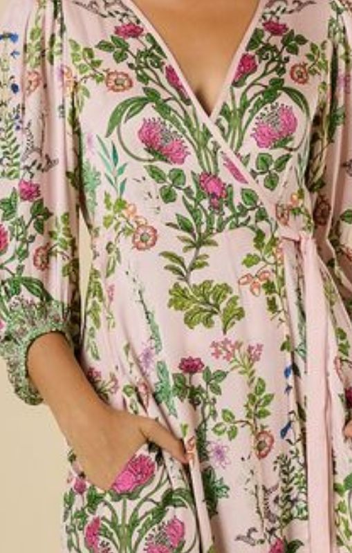 Tatiana wrap dress pink ruby yaya princess bazaar