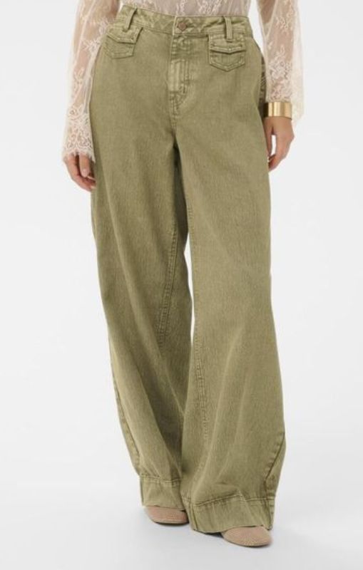 Tilde Pant Audrey Fit Gothic Olive cream princess bazaar