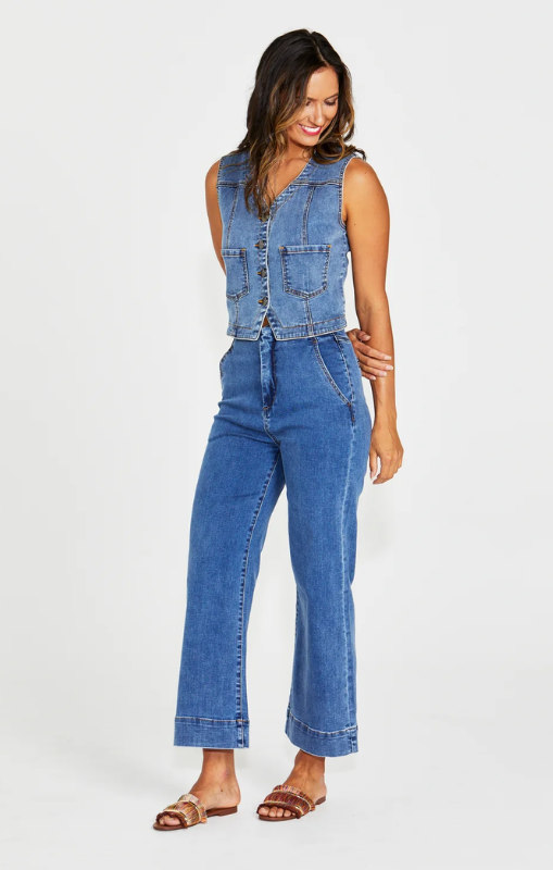 New London Jeans VIGO - DENIM - Waistcoat - last one