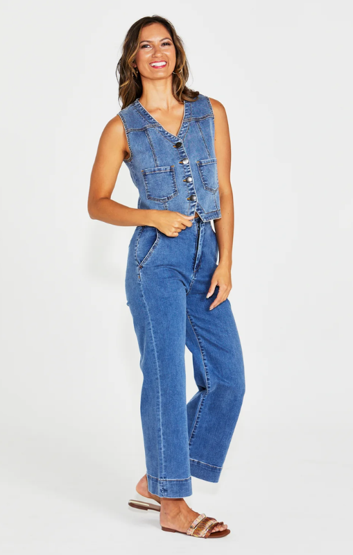 New London Jeans VIGO - DENIM - Waistcoat - last one