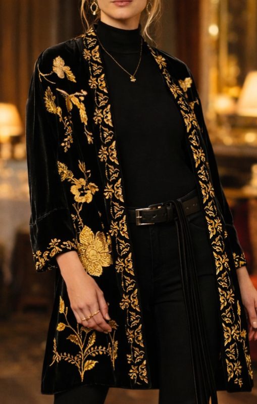 Velvet kimono lara johnny was princess bazaar