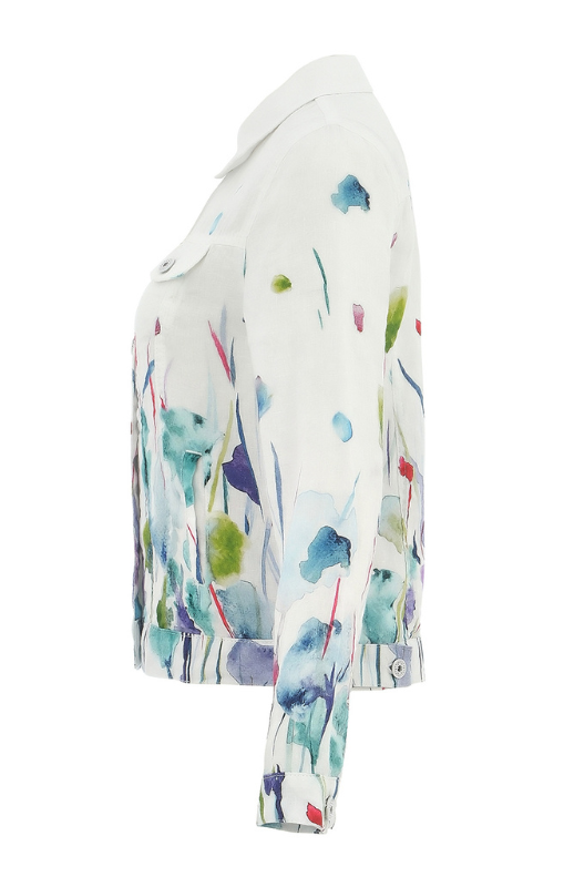 25784 Misty blossom linen jacket dolcezza princess bazaar