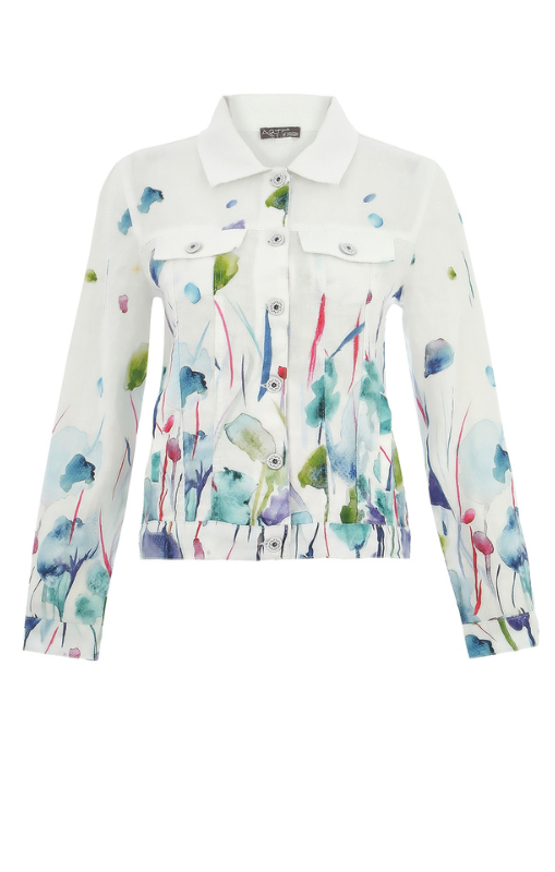 25784 Misty blossom linen jacket dolcezza princess bazaar