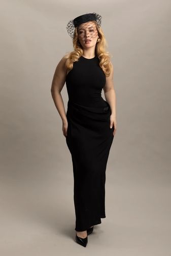 Zahra pill box hat black morgan_taylor princess bazaar
