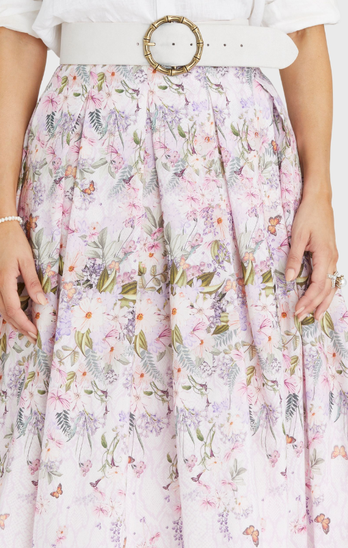 Annette Floral Midi Skirt