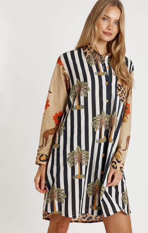 congo shirt dress natural lula life princess bazaar