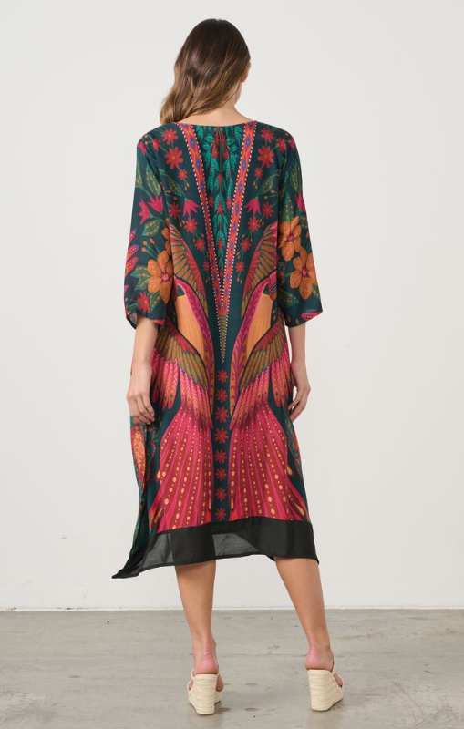 cz1000 Dress handkerchief kaleidoscope toucan caju princessbazaar