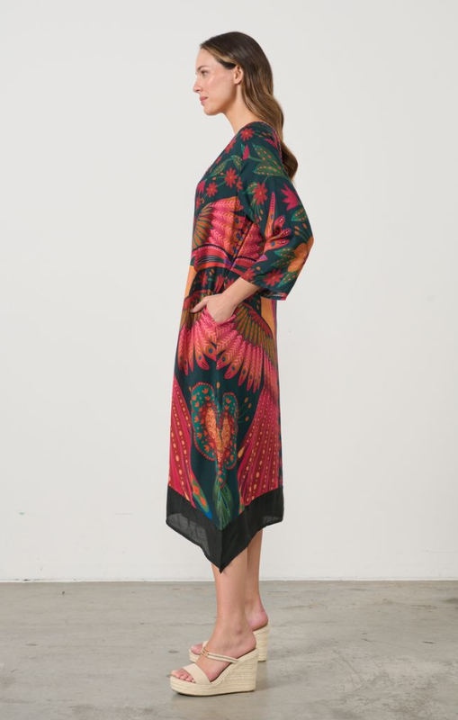 cz1000 Dress handkerchief kaleidoscope toucan caju princessbazaar