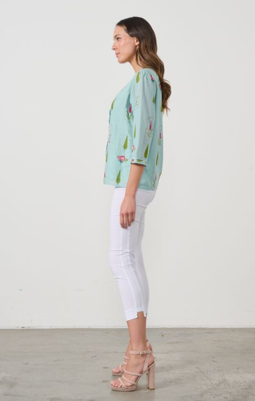 cz1040 Garden block blouse caju princess bazaar