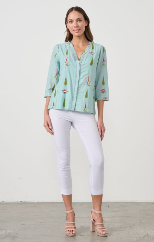 cz1040 Garden block blouse caju princess bazaar