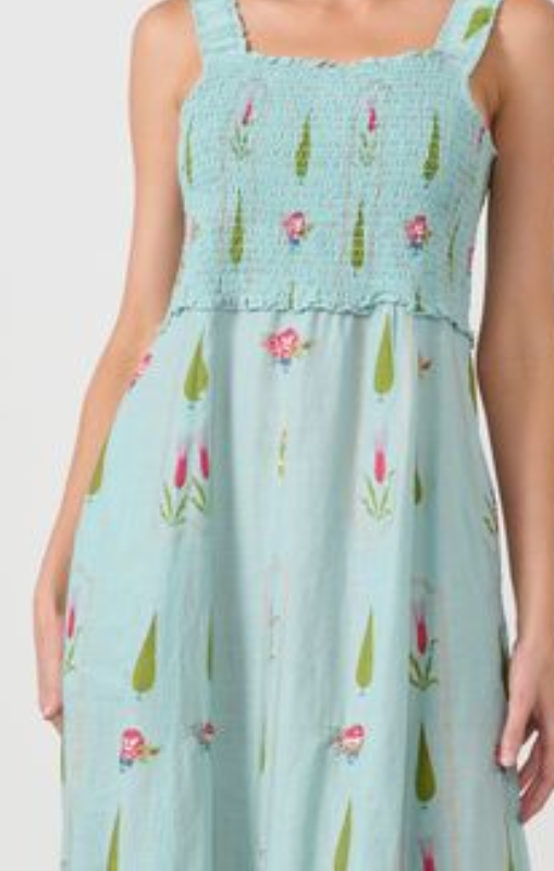 cz1042 Garde Block shirred dress caju princess bazaar