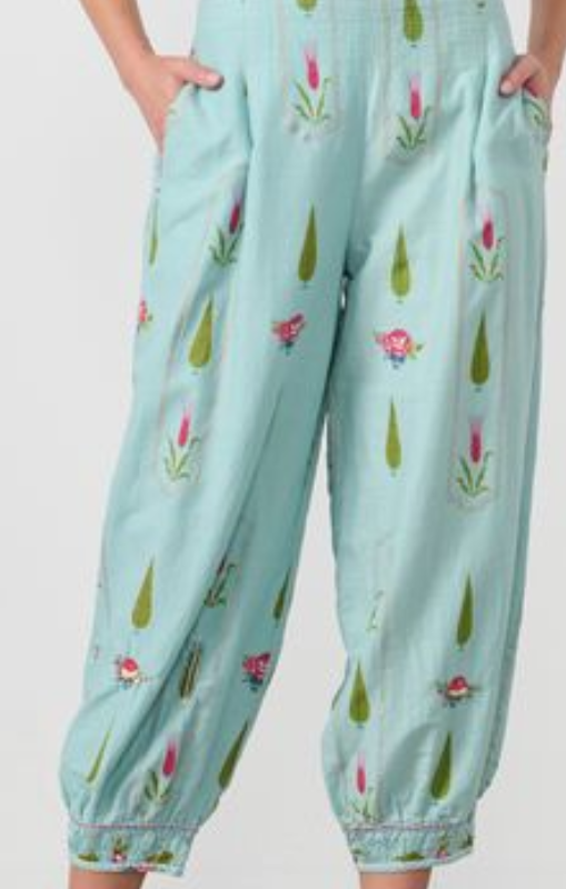 cz1044 Garden block pant 1 caju princess bazaar