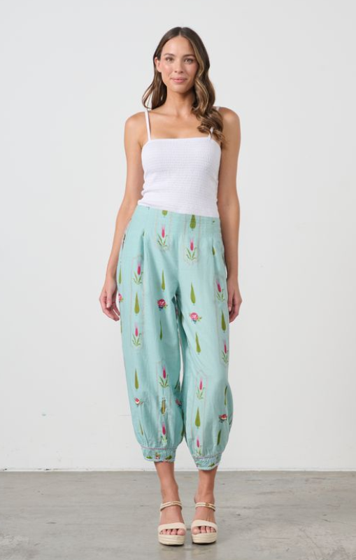 cz1044 Garden block pant 1 caju princess bazaar
