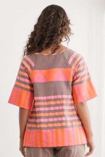 cz1240 Neon Hand loom blouse Caju princess bazaar