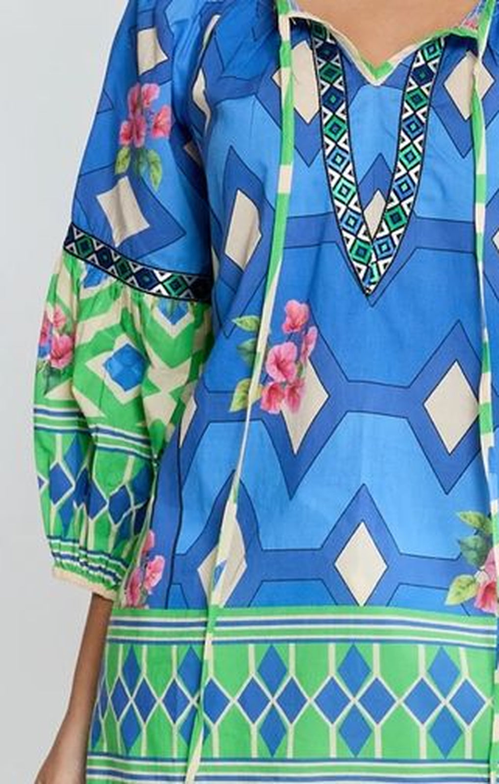Lula Life Bella Vista Top blueberry front view – Princess Bazaar