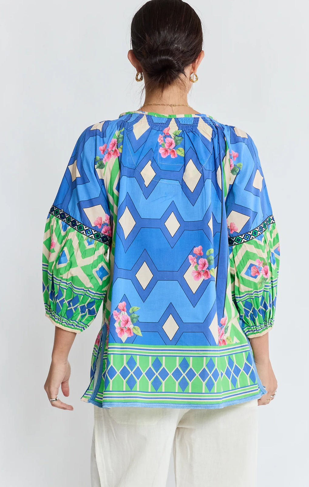 Lula Life Bella Vista Top blueberry front view – Princess Bazaar