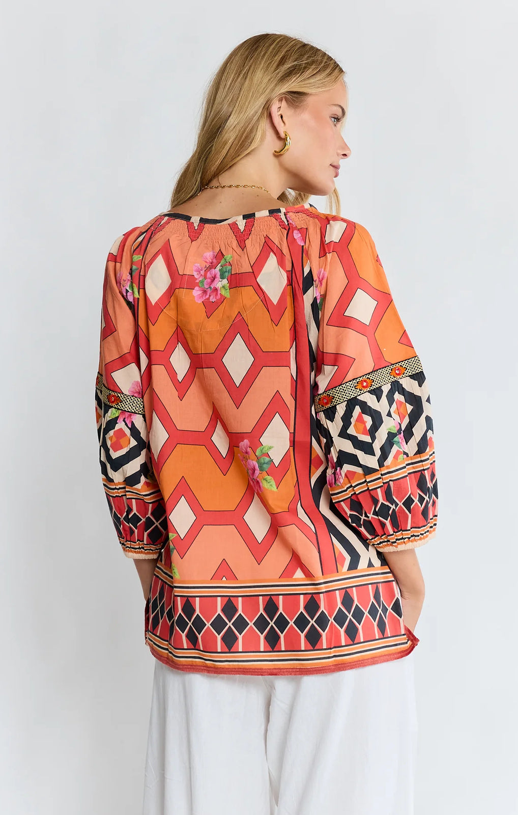 Lula Life Bella Vista Top tangerine front view – Princess Bazaar
