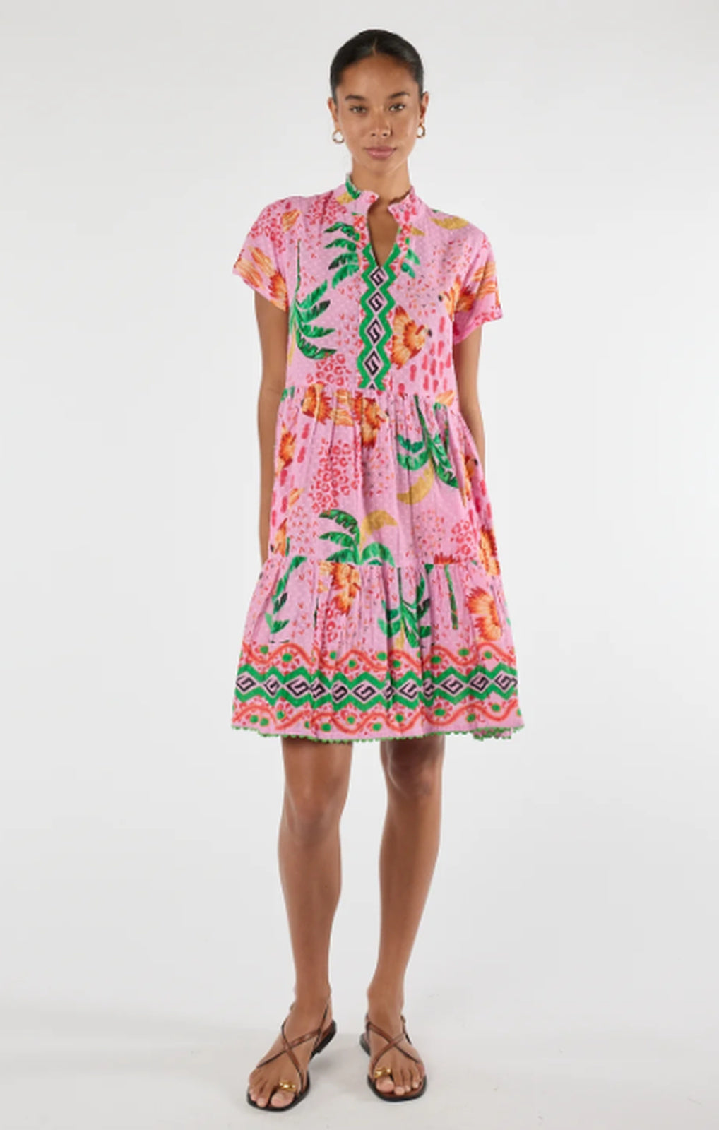 Lula Life Yasmin Dress musk full-length front view – Princess Bazaar
