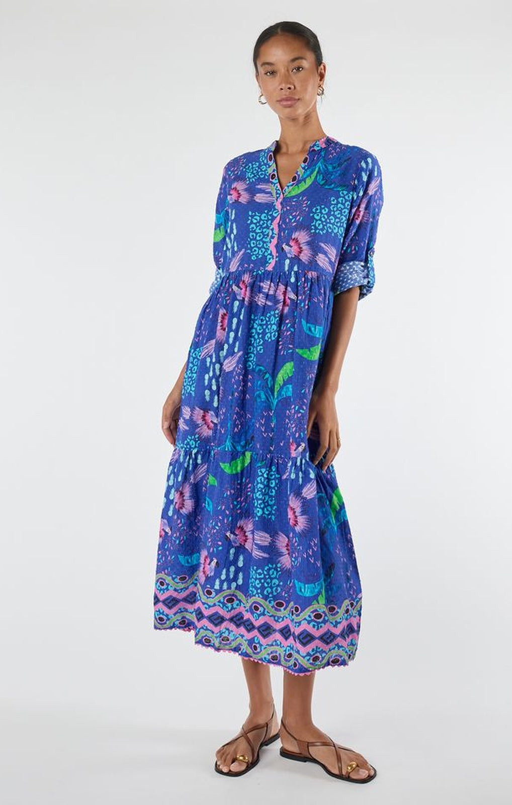 Lula Life Yasmin Midi ocean full-length front view – Princess Bazaar