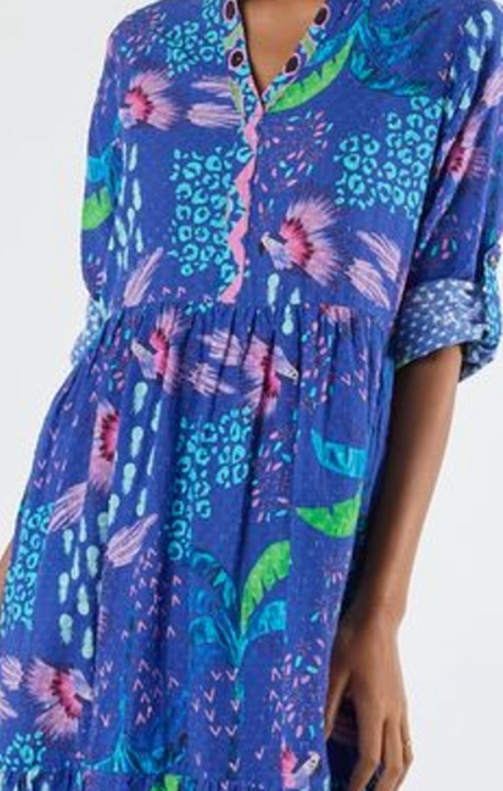 Lula Life Yasmin Midi ocean full-length front view – Princess Bazaar