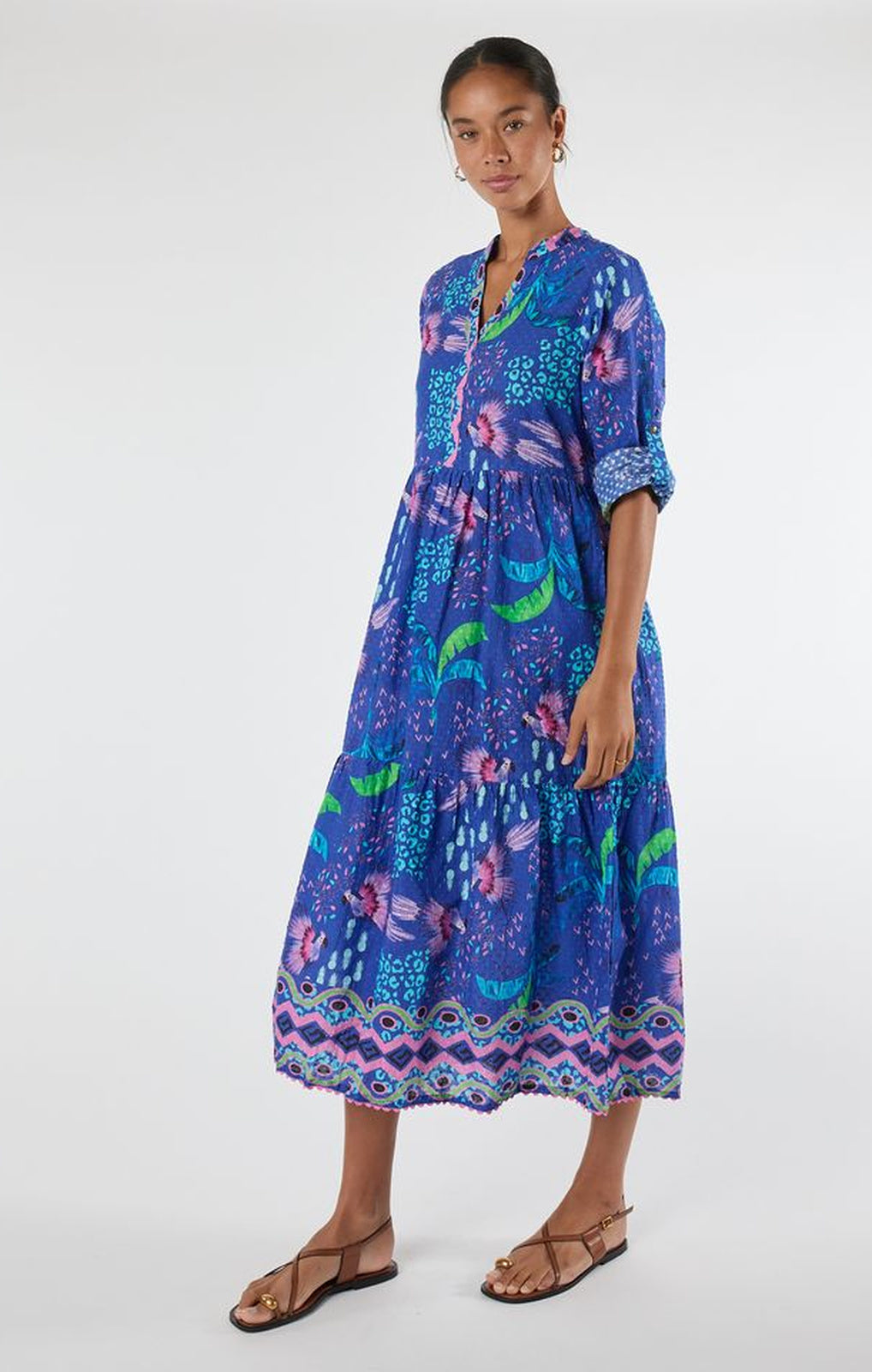 Lula Life Yasmin Midi ocean full-length front view – Princess Bazaar