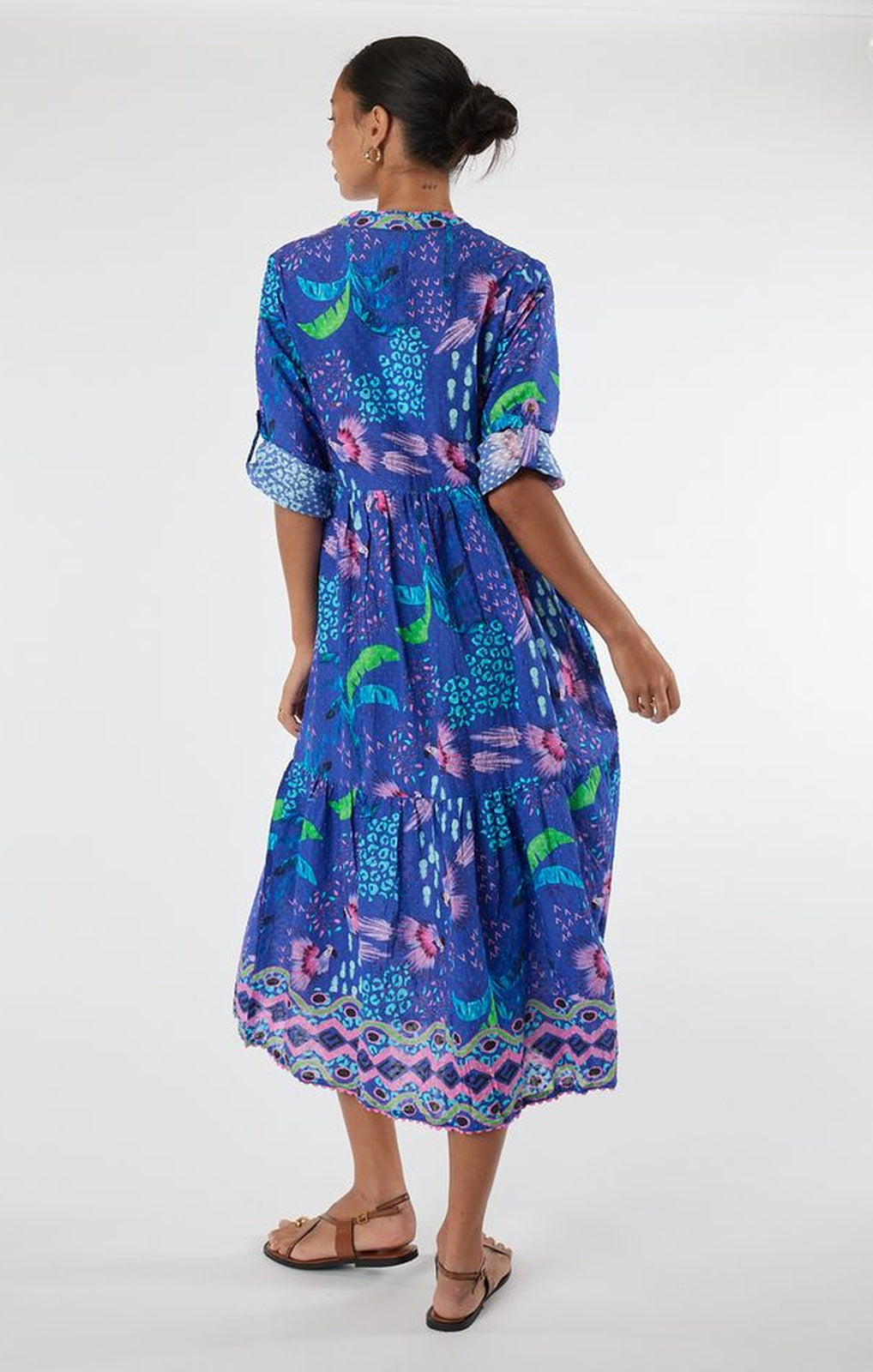 Lula Life Yasmin Midi ocean full-length front view – Princess Bazaar