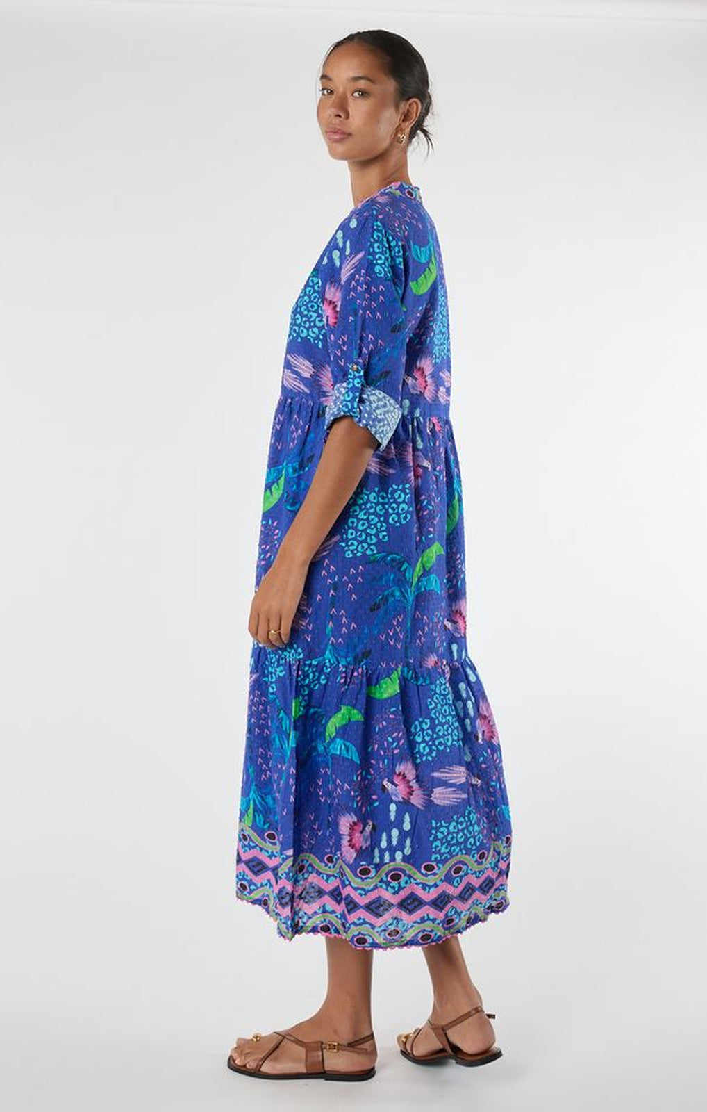 Lula Life Yasmin Midi ocean full-length front view – Princess Bazaar