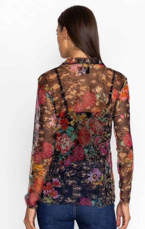 Johnny Was - Mazzy Button Down Fitted Blouse - last one