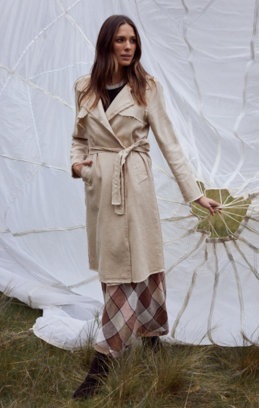 Shanty - Mia Trench Coat - Natural - SH24101-1 - Last One