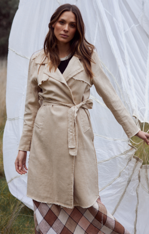 Shanty - Mia Trench Coat - Natural - SH24101-1 - Last One