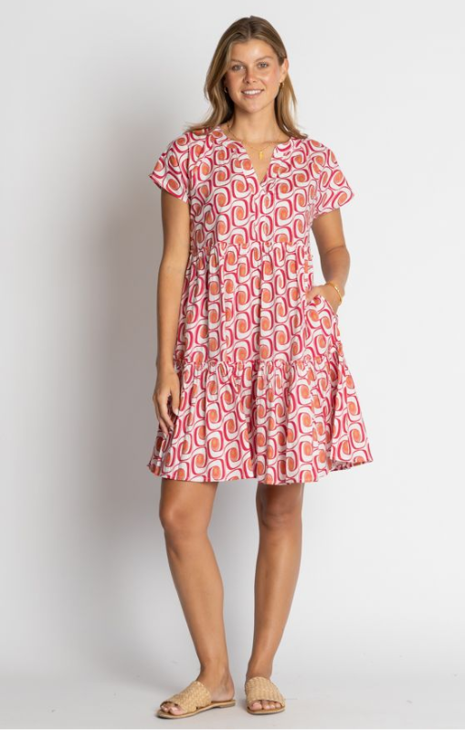 nashville dress melon ibisa princess bazaar