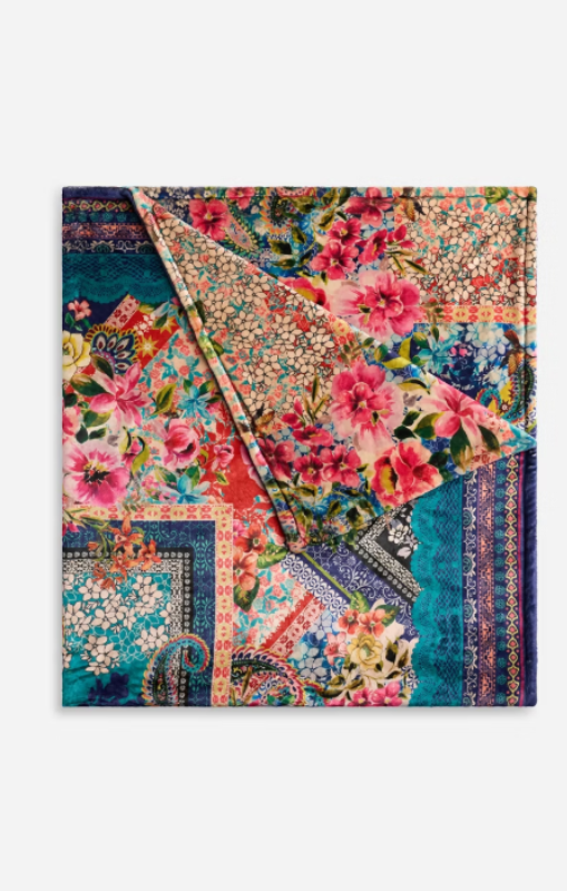 Johnny was - Laurel Canyon Cozy Reversible Blanket - Romana Scarf