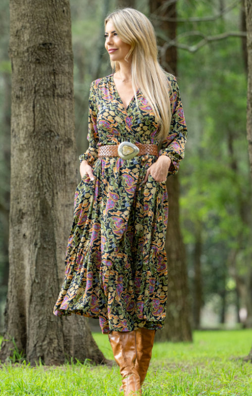 Cienna - Verona Frill Wrap Dress