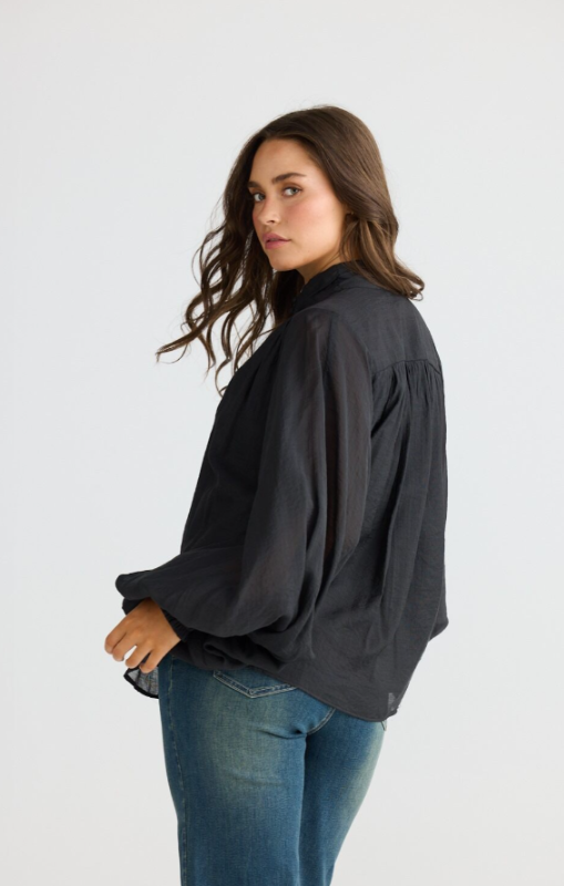 Talisman - Sylva Blouse - Black - TA26172-1