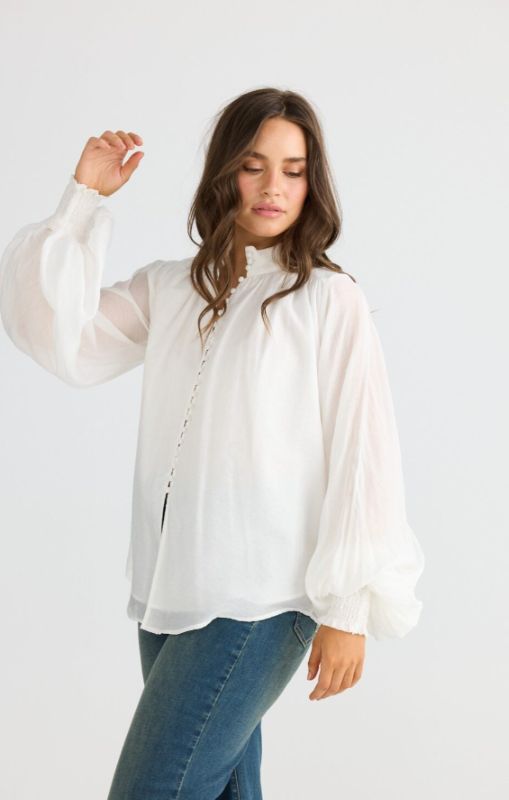 Talisman - Sylva Blouse - Off White - TA26172-1