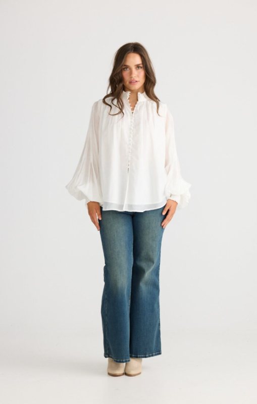 Talisman - Sylva Blouse - Off White - TA26172-1