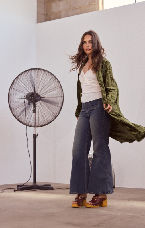 Talisman - Aries Velvet Duster - Olive - TA26175-1